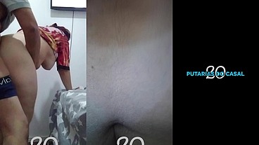 Coroa rabuda fazendo amor
