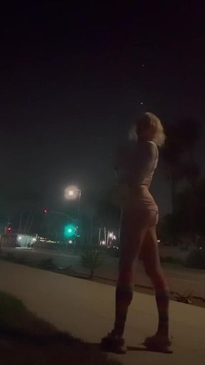 Street Walking Public Sissy Slut Thong Showing