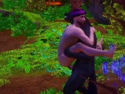 Hot sex With a Furry werewolf