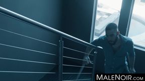 MaleNoir.com - BBC hunk has 69 rimming and anal sex with bearded Latin gay bottom har