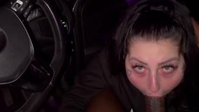 maddison black sucks cock again in her car and nearly got caught
