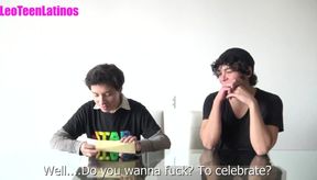 Wealthy euro twink worships monster cock by latino femboy deep throat first time