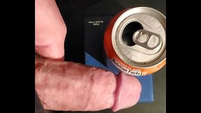 Slapping my dick on a can