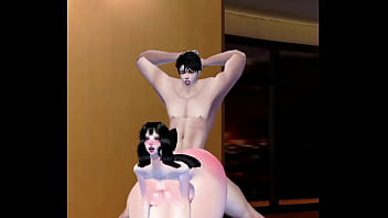La puta de pap&aacute_ le encanta sexo duro en imvu