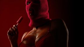 Bj Mask has a cherry popsicle because her mouth is lonely.