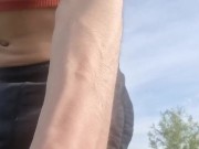 POV : tu espionnes un femboy français en chaleur en plein air  😏💦