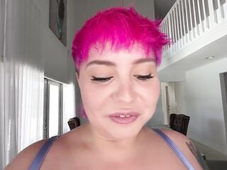 Slutty big beautiful woman Jadynn Stone Milks Jmac's Dong on Her Face