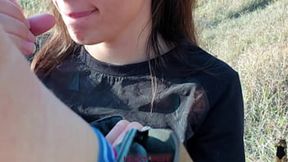 Cumming in my panties and wear after I suck cock my step-brother