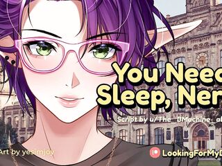 Anxious Bully Screws Your Insomnia Without U [Femdom] [Nerd Listener] [Tsundere]