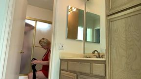 stepson drills his stepmother while stepdad is in the shower