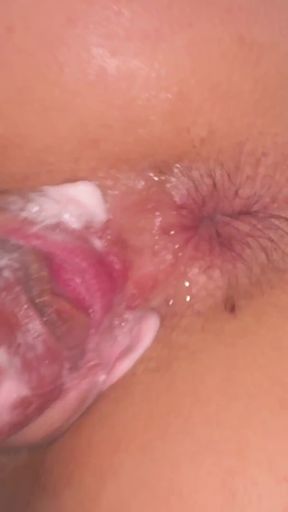 Wont Let Him Pull Out - I Cream On His Cock And Make Him CUM Inside My Tight 18 Pussy   Clip 1