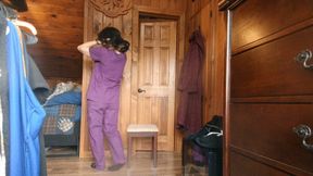 struggling gagged nurse