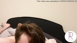 Young College Amateur inside Thigh Highs Gets Leaking Cumshot (pov)