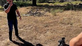 Two Busty Beauties Tempt A Hiker For His Sperm