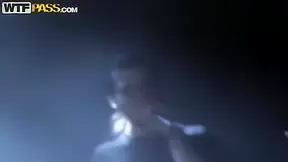 Dark haired Darling Natasha does a nice pole dancing act