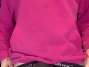 British Chav teases big hard cock