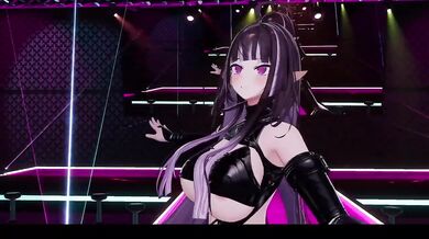 Naked Dance Whistle Hentai MMD Vtuber Gets Choked Gushing Cartoon Cosplay Solo Female