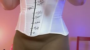 Testing 6 Big Dildos with the Deep Dragon Dicking Meter - Riding and Fucking 6 Fantasy Dildos in White Corset and Heels