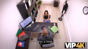 Exclusive 4K: Seductive Encounter with a Charming Loan Agent