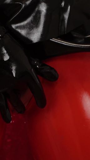 Latex devil Arya Grander JOI jerk off instruction CEI cum eating instructions sexy rubber teacher