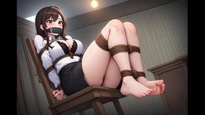 Bondage Confessions #416B: Mistaken Captive's Desperate Struggle (Animated)