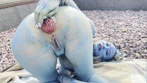 Avatar Monika Fox Big Prolapse, Hard Dildo Anal And Pussy Fuck, Squirt In Nature