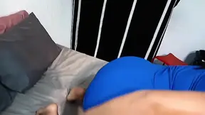 Amateur Latina gives the best blowjob with massive cock and big ass