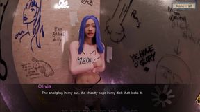 Perfect sissy ladyboy gets caught masturbating in prison femboy training