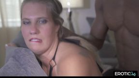 BBC Stretching Mature Blonde's Gaping Ass and Pussy Wide