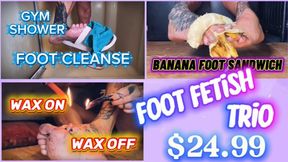FOOT FETISH CLIP TRIO - Worship MistressRavenFD ‘s Feet in 3 Different Scenerios