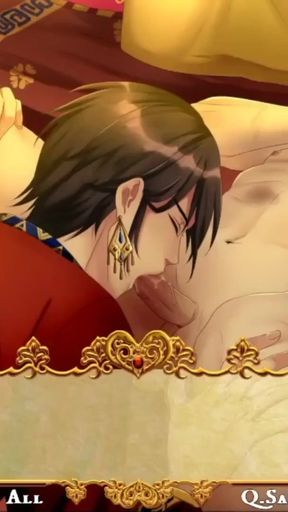 Captivating moment from "The Arab subordinate in the arms of the wicked sultan!!"