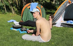 Strong camping trip ass fuck makes gay lovers provides great scenes
