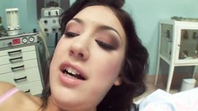 ”Hot nurse gets her booty examined”