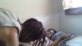 Sassy Black Girl Gets Her Cunt Eaten Out By Randy monster cock
