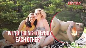 Outdoor lesbian hot sex scene - Hanna and Jin's wild lesbian outdoor intimacy adventure