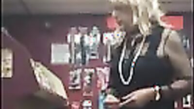 Amateur men play in book store with hot crossdresser action - pt1b.wmV