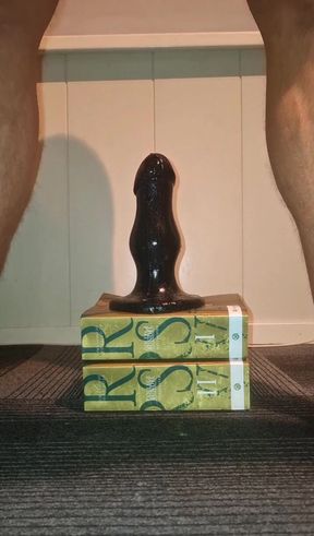 Hot gay twink loves to take his huge stinger toy