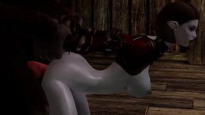 3D HENTAI HUNTER BITES OFF MORE THEN SHE COULD CHEW