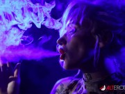 Kitty Quinn smokes her night away in Smoked Out Blondie
