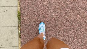 VENTING MY STINKY FEET ON A PARK BENCH - MOV HD