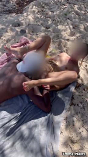 WOW HE ME IN ALL POSITIONS ON THE BEACH