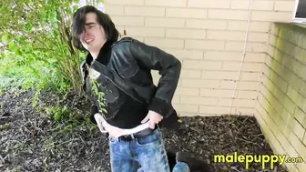 Johnny Mercy gets locked out and gives himself an atomic wedgie in the dirt
