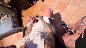 Girlfriend Plays While Gamer Gets Fucked