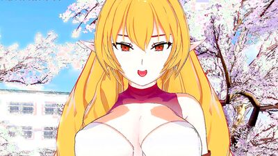 Elinalise Dragonroad, the boss of joblessincarnation, gets her big tits and ass pounded in uncensored hentai