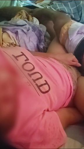 Captivating moment from &quot;Fucking our slutty Housemaid while shes cleaning my room Cumming inside her tight pussy&quot;
