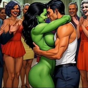 Slutty She-hulk Nudity. Cartoon