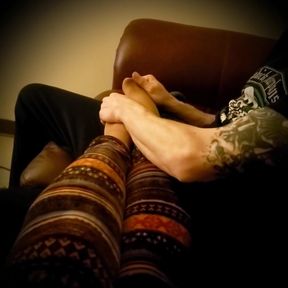 My rather tired wife loves when I massage her sexy feet a bit