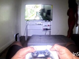 WHEN MY BLACK STEPSISTER INTURUPS MY GAMETIME