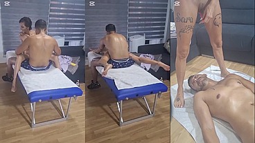 live on amateur, chapter 2. Vampire calls a masseur, gives her a sensual body-to-body massage with oils, he starts masturbating her with a domi and vampire ends up pissing all over his face, drowni