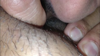 My boyfriend licking and sucking my vagina with orgasm - Real Amateur